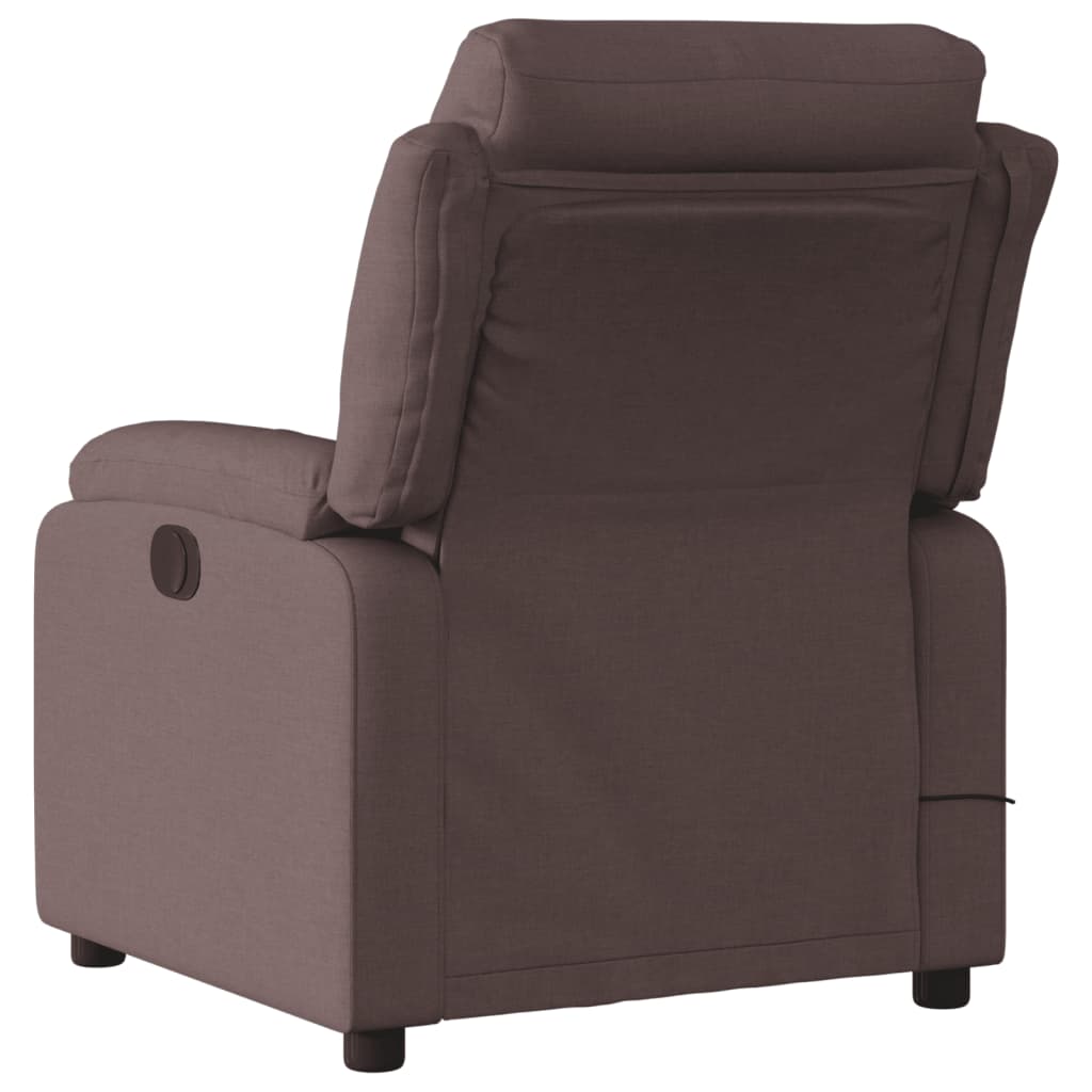 Massagestoel Stof Donkerbruin