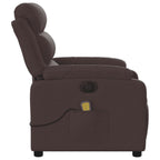 Massagestoel Stof Donkerbruin