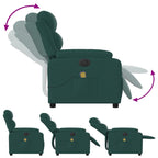 Massagestoel Stof Donkergroen