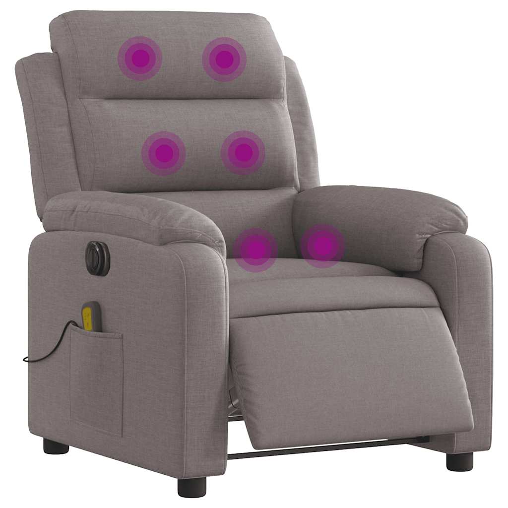 Massagestoel Stof Taupe