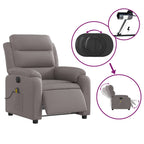 Massagestoel Stof Taupe