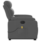 Sta-Op-Massagestoel Stof Donkergrijs