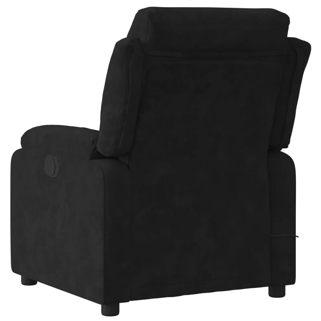Massagestoel Fluweel Zwart