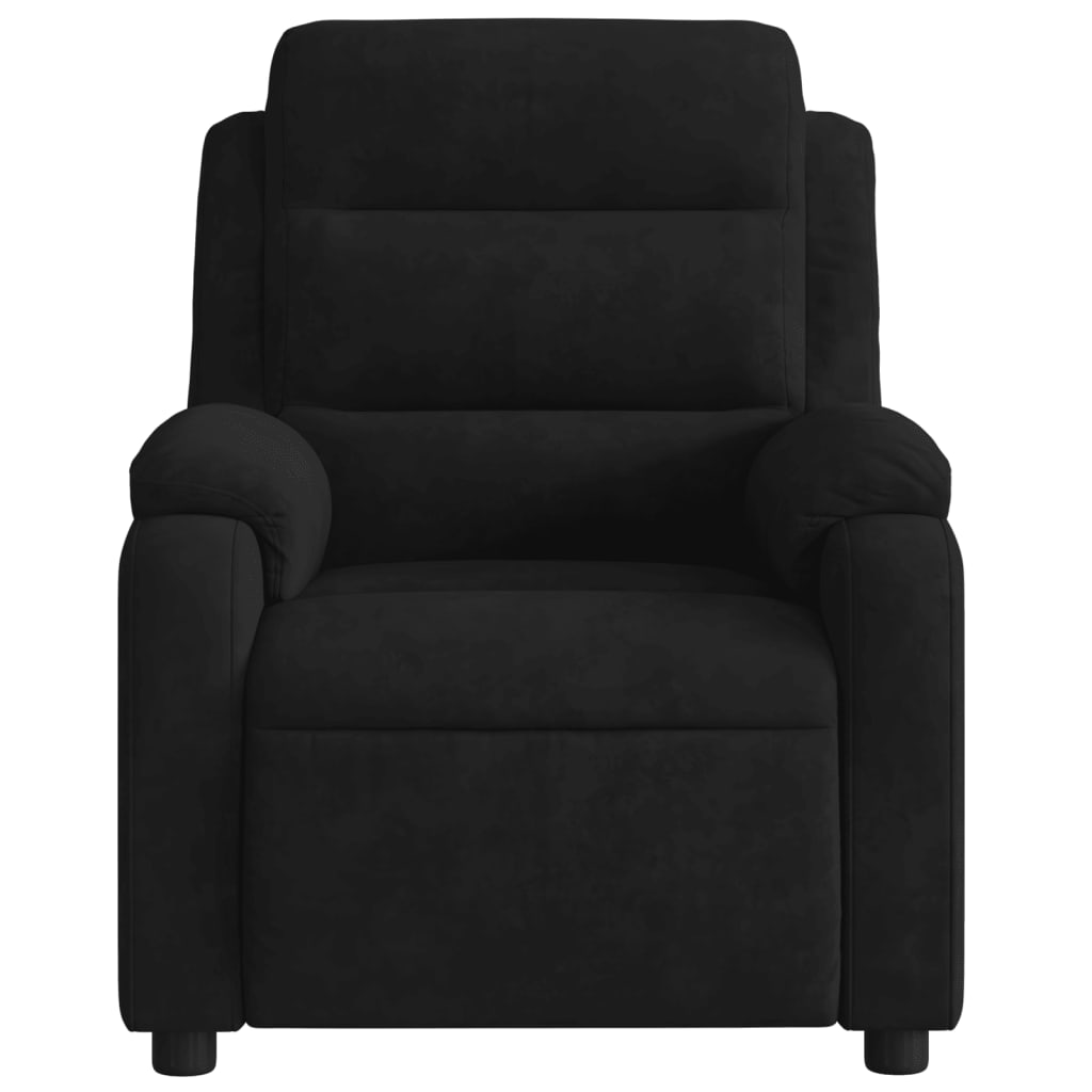 Massagestoel Fluweel Zwart