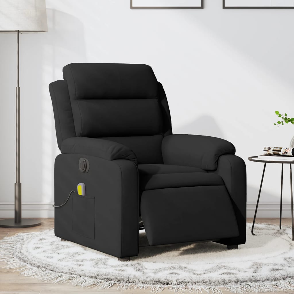 Massagestoel Fluweel Zwart
