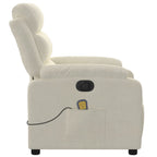Massagestoel Fluweel Kleurig Crème