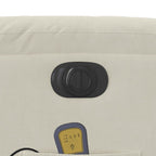 Massagestoel Fluweel Kleurig Crème