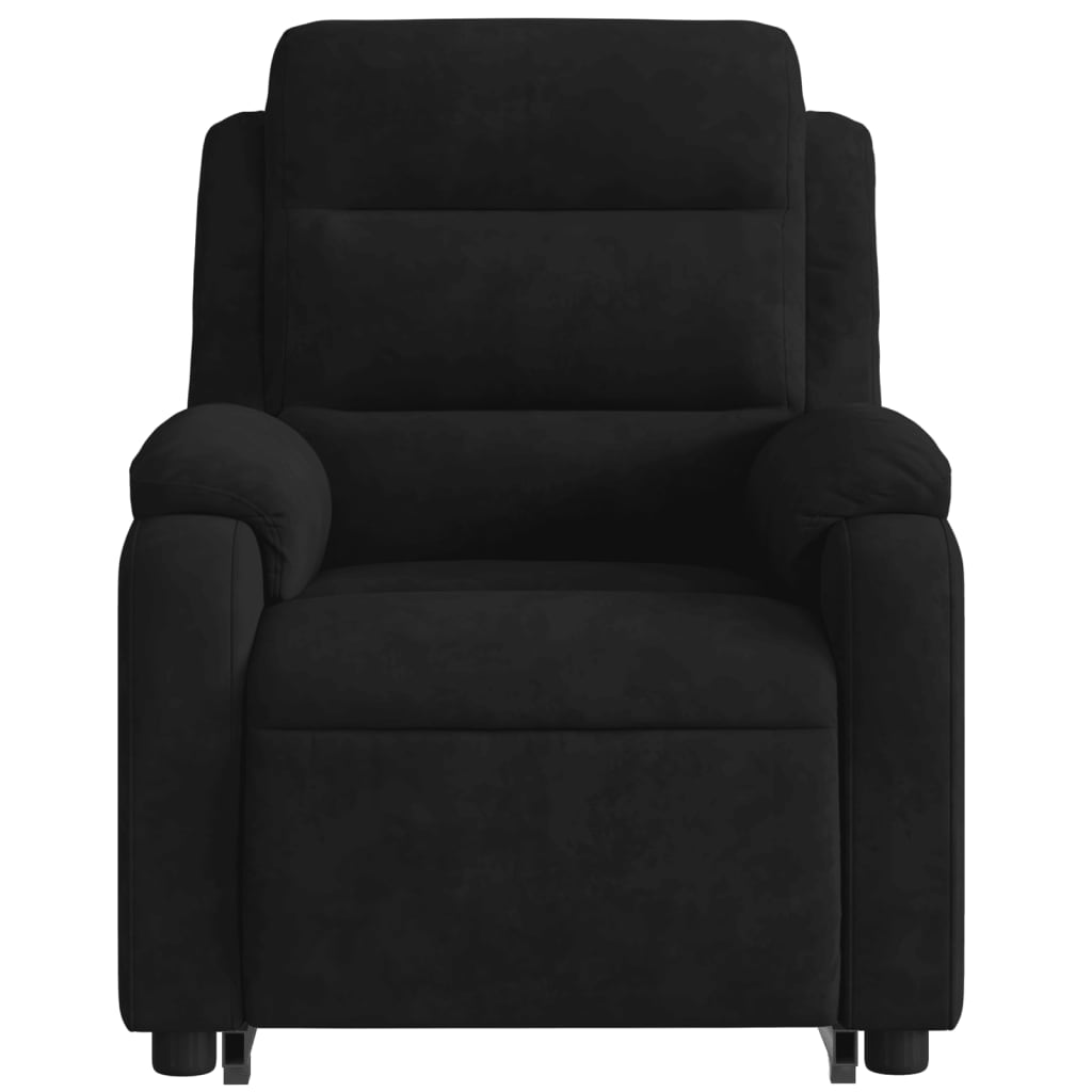 Sta-Op-Massagestoel Fluweel Zwart
