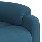 Sta-Op-Massagestoel Fluweel Blauw