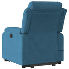 Sta-Op-Massagestoel Fluweel Blauw