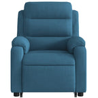 Sta-Op-Massagestoel Fluweel Blauw