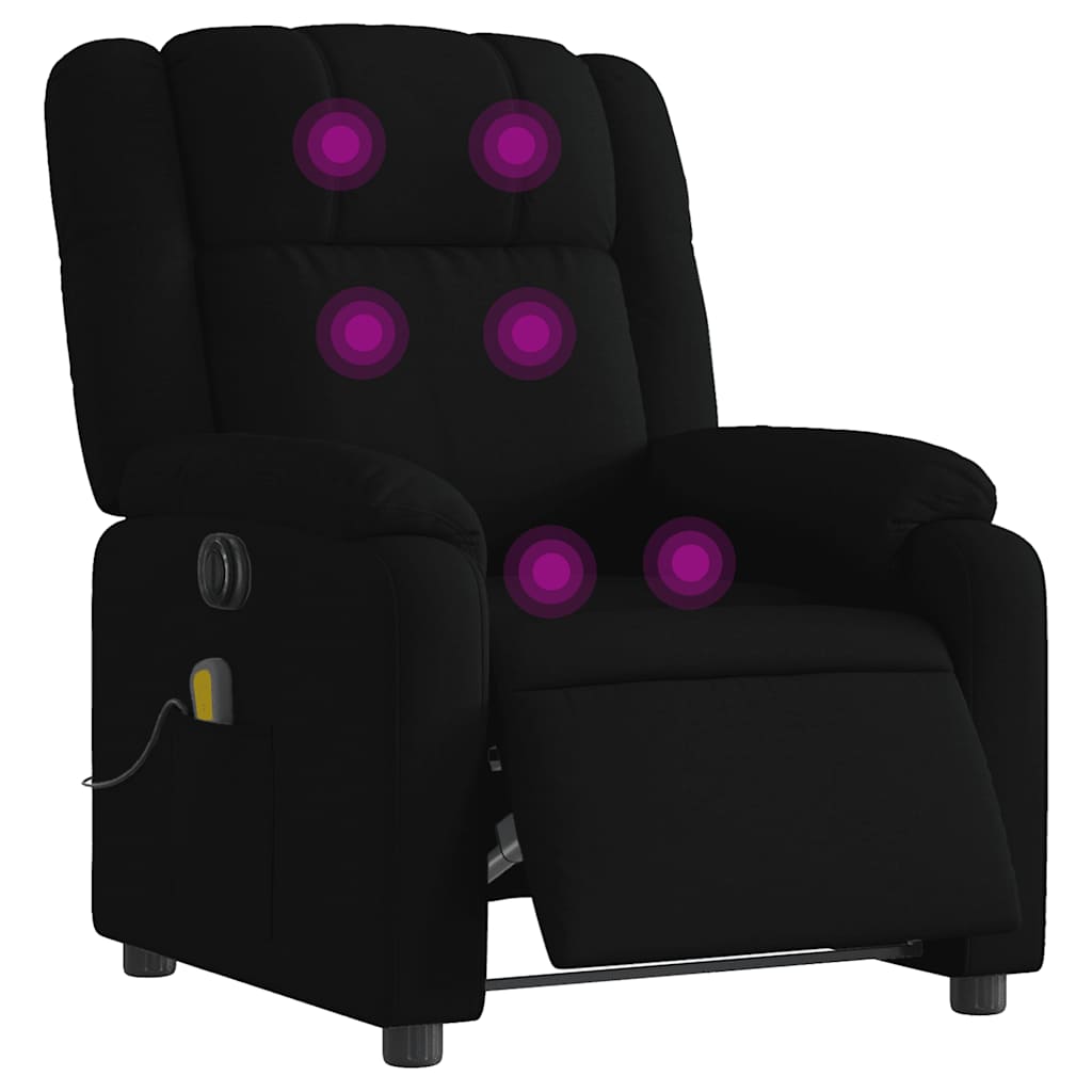 Massagestoel Stof Zwart