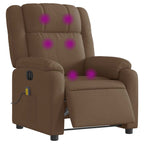 Massagestoel Stof Bruin