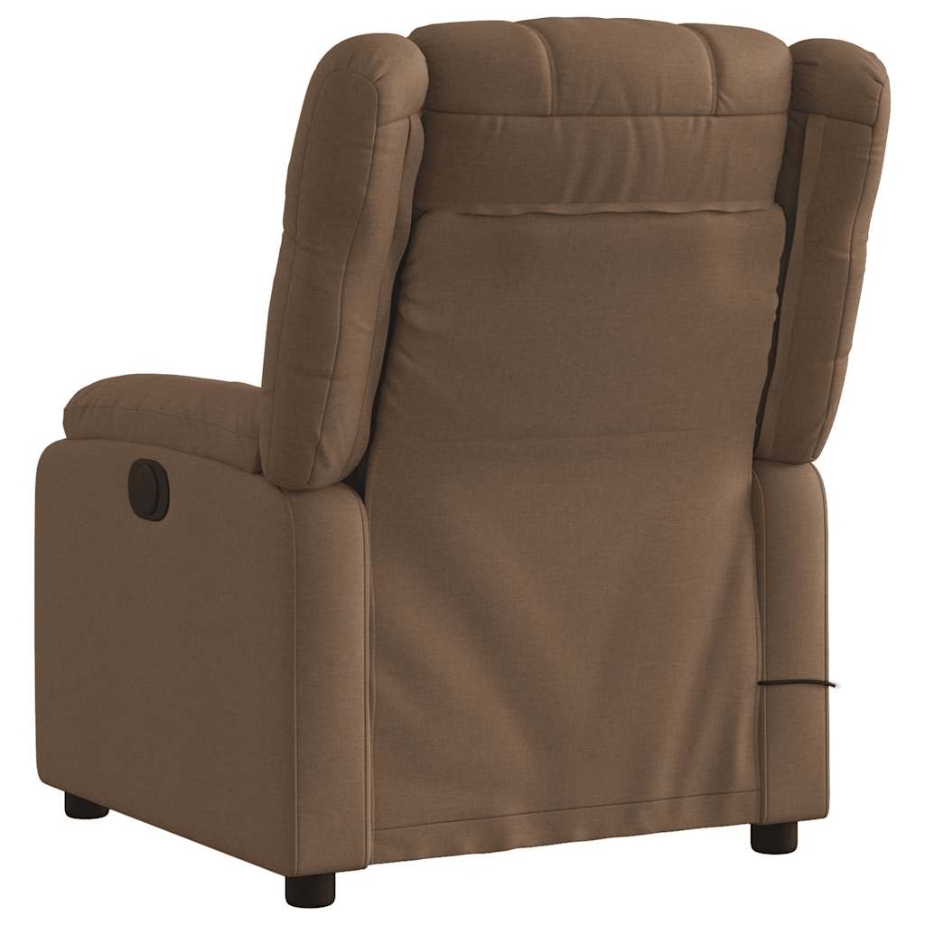 Massagestoel Stof Bruin