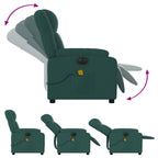 Massagestoel Stof Donkergroen