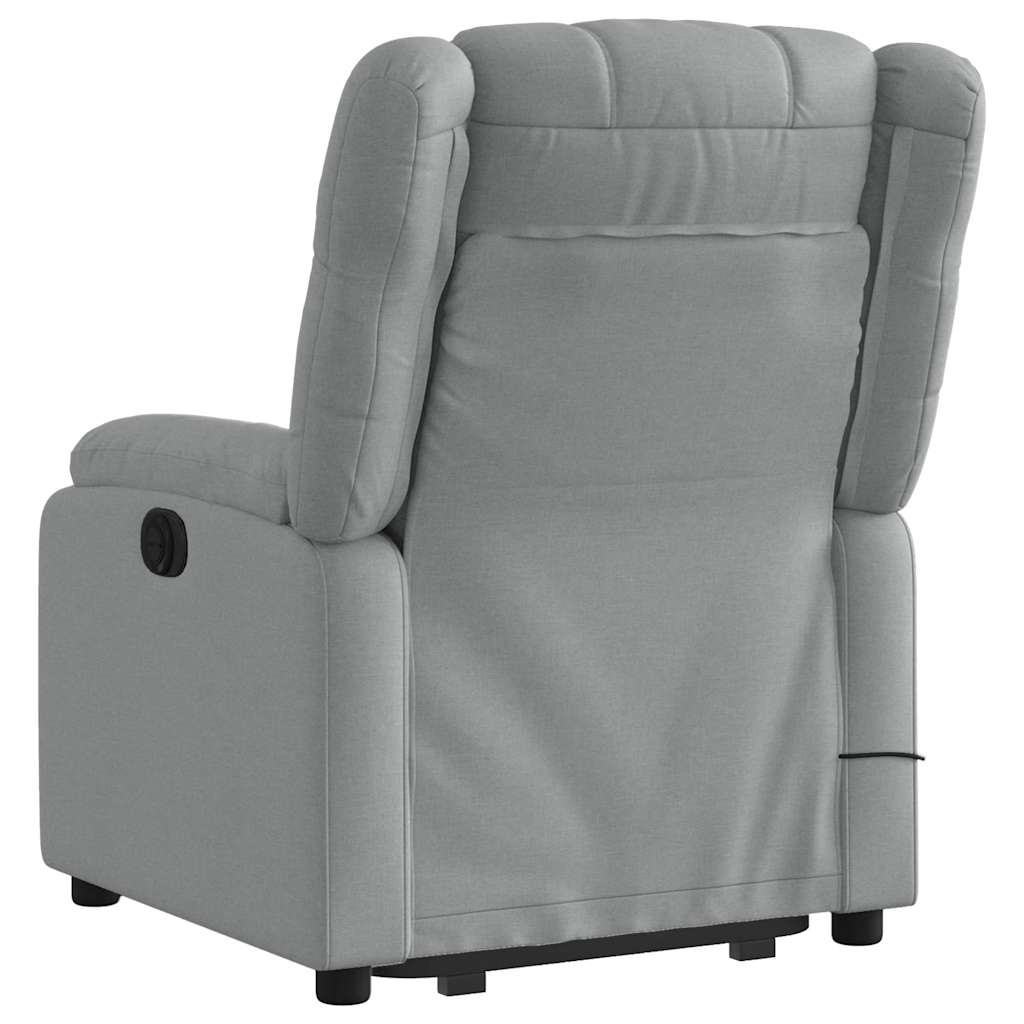 Sta-Op-Massagestoel Stof Lichtgrijs
