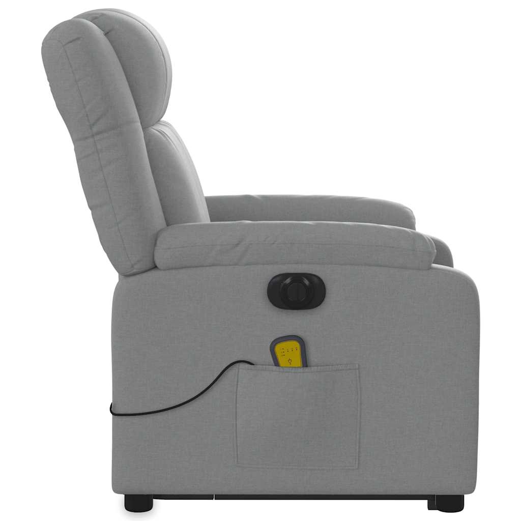 Sta-Op-Massagestoel Stof Lichtgrijs