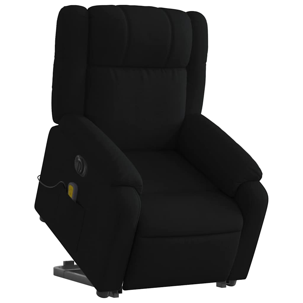 Sta-Op-Massagestoel Stof Zwart