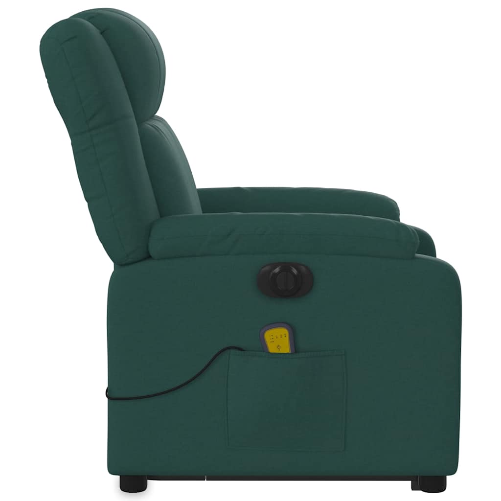 Sta-Op-Massagestoel Stof Donkergroen