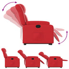 Sta-Op-Stoel Kunstleer Rood