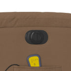 Massagestoel Stof Bruin