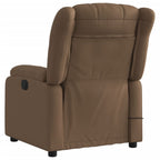 Massagestoel Stof Bruin