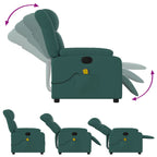 Massagestoel Stof Donkergroen