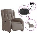 Massagestoel Stof Taupe