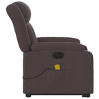 Sta-Op-Massagestoel Stof Donkerbruin