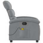 Massagestoel Met Lichtgrijze Stof