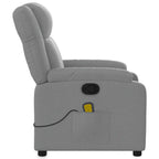Massagestoel Met Lichtgrijze Stof