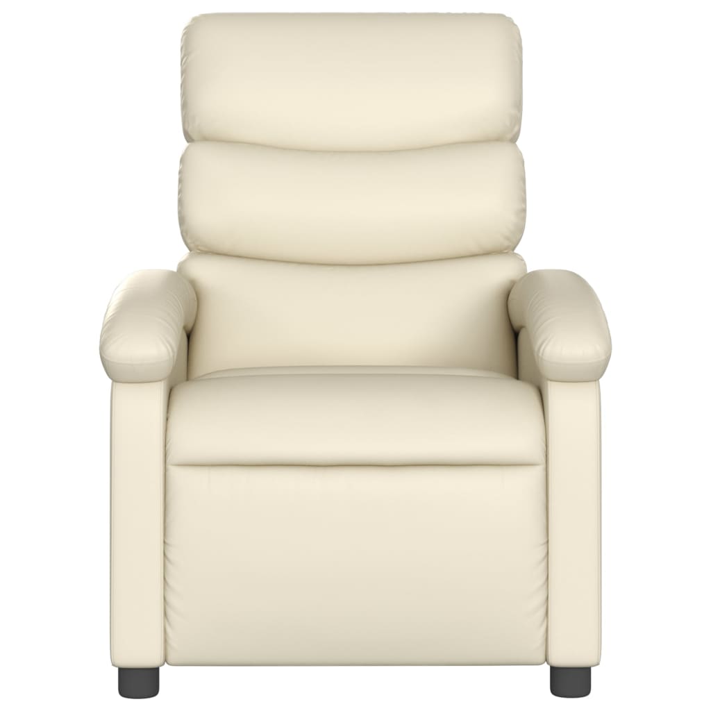 Massagestoel Van Kunstleer In Kleur Crème