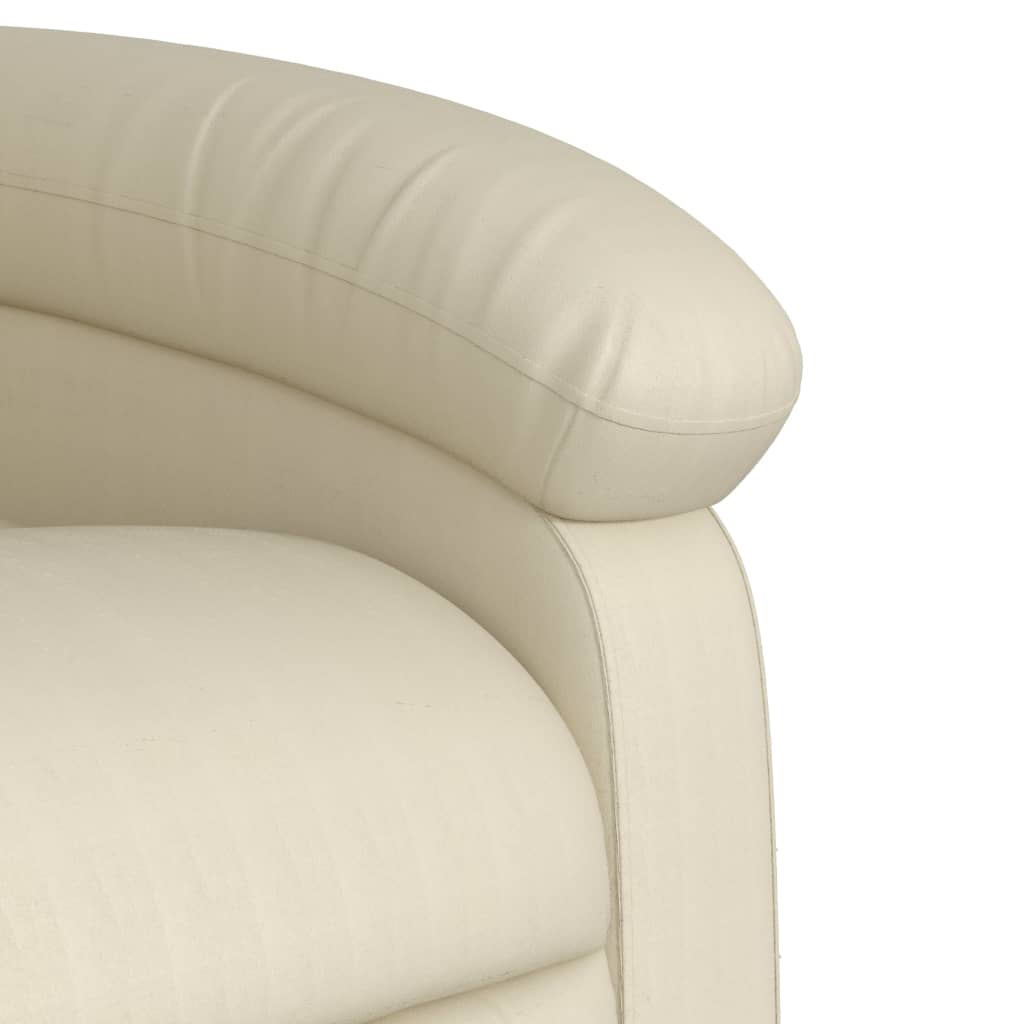 Massagestoel Van Kunstleer In Kleur Crème