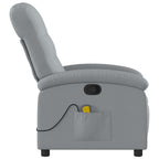 Massagestoel Met Lichtgrijze Stof