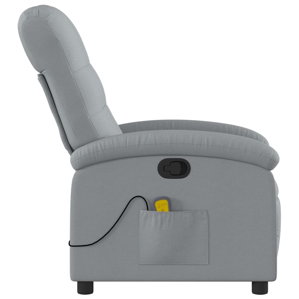 Massagestoel Met Lichtgrijze Stof