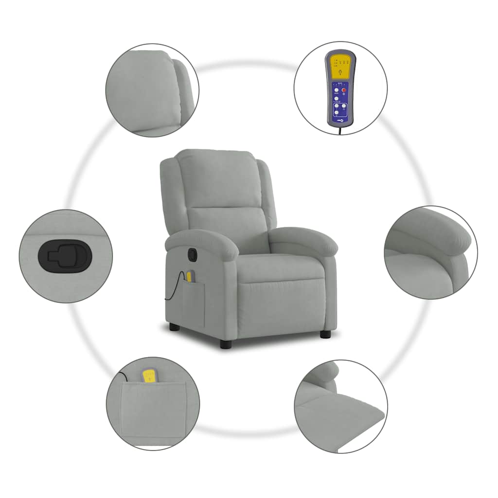 Massagestoel Fluweel