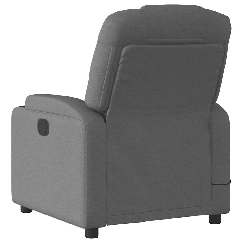 Massagestoel In Donkergrijze Stof