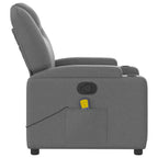 Massagestoel In Donkergrijze Stof