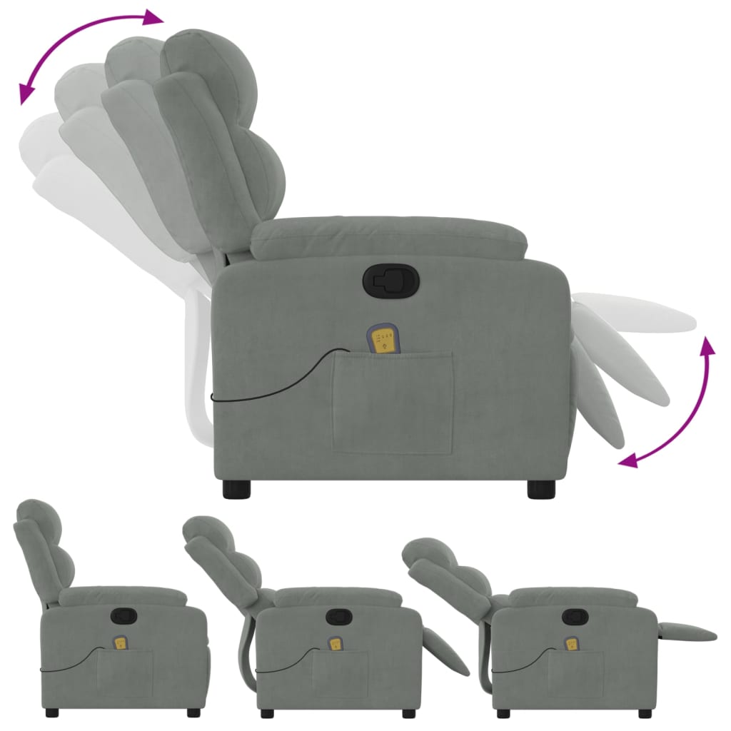 Massagestoel Fluweel