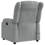 Massagestoel Met Lichtgrijze Stof