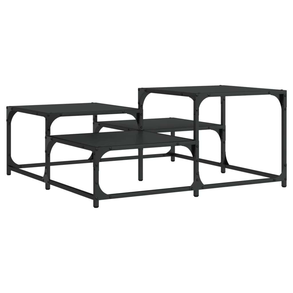 Salontafel 87,5X87,5X40 Cm Bewerkt Hout
