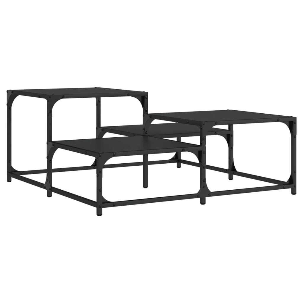 Salontafel 87,5X87,5X40 Cm Bewerkt Hout