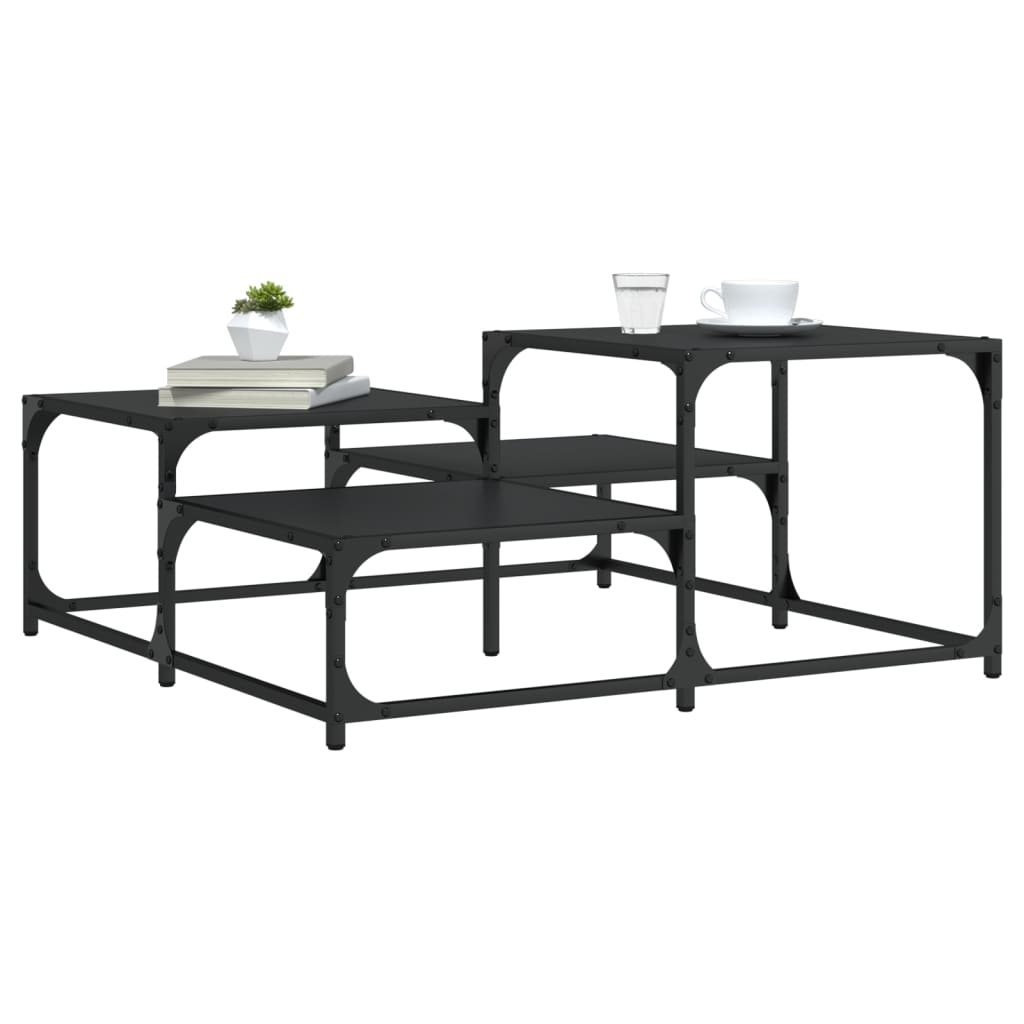 Salontafel 87,5X87,5X40 Cm Bewerkt Hout