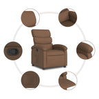 Fauteuil Verstelbaar Stof Bruin