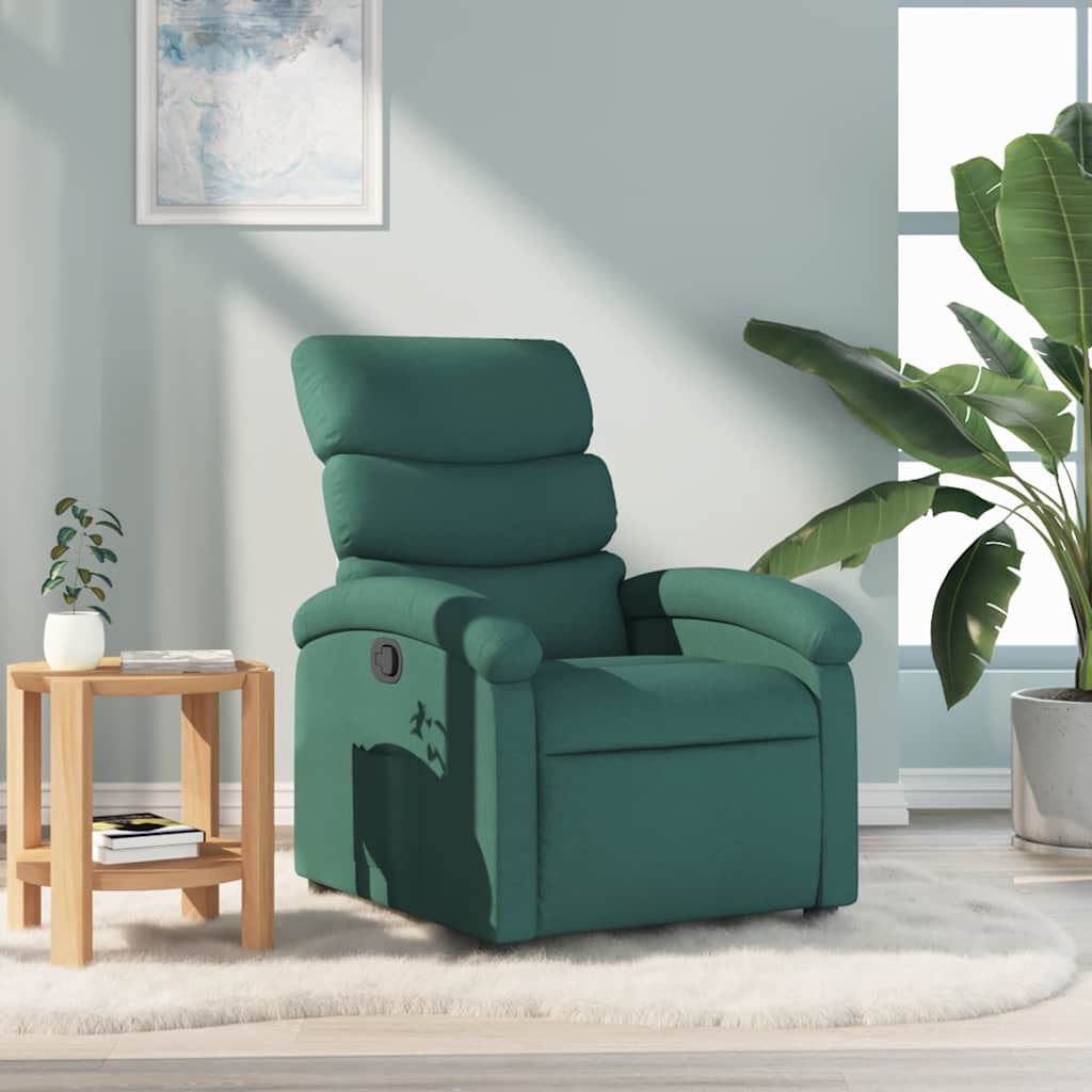 Fauteuil Verstelbaar Stof Donkergroen