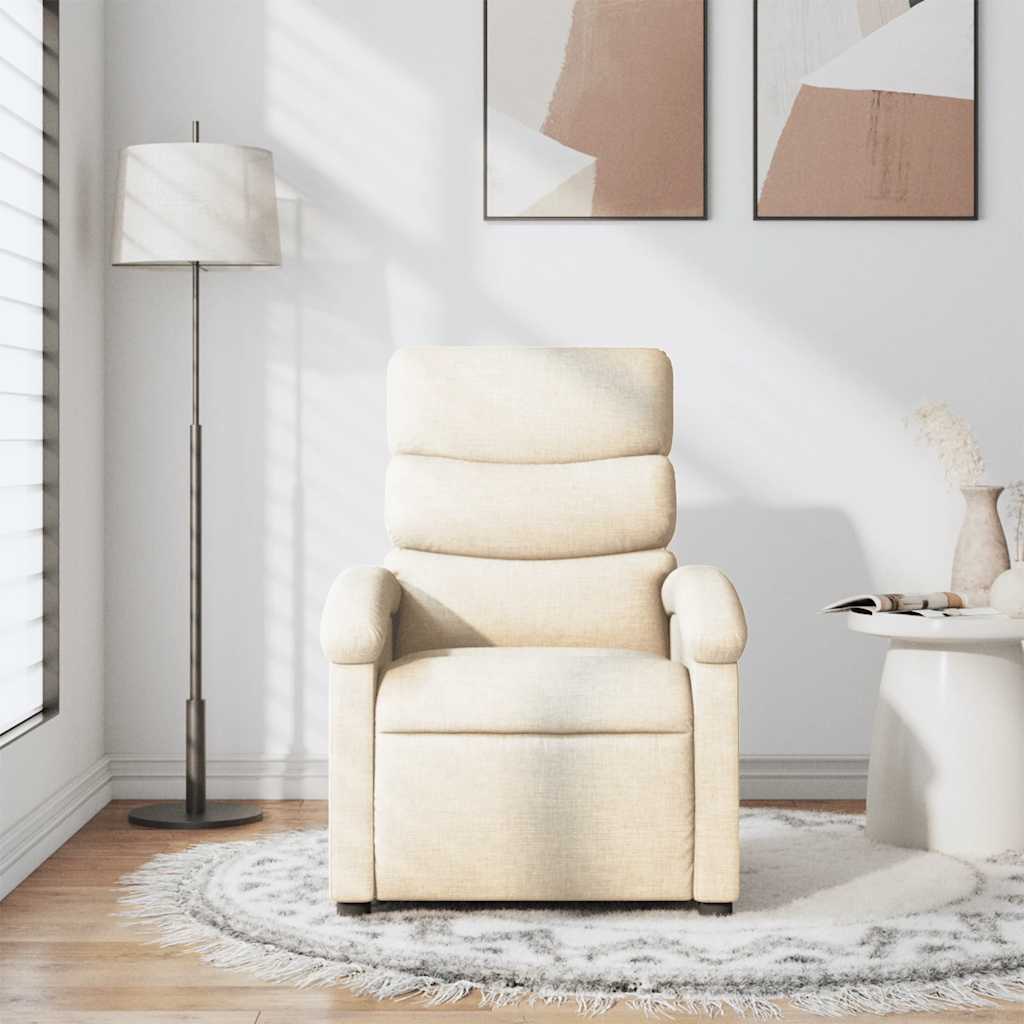Fauteuil Verstelbaar Stof Kleurig Crème