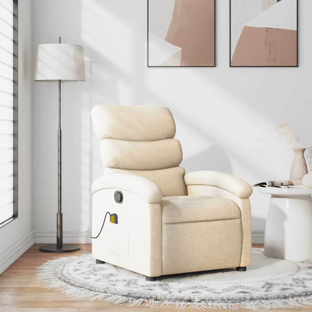 Fauteuil Verstelbaar Stof Kleurig Crème