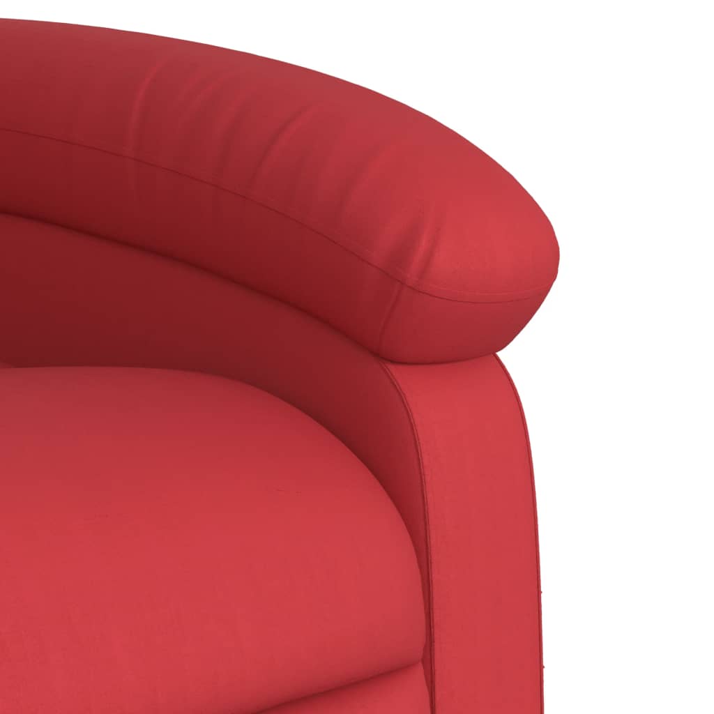 Massagestoel Verstelbaar Kunstleer Rood