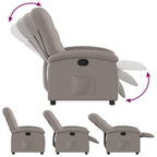 Fauteuil Verstelbaar Stof Taupe