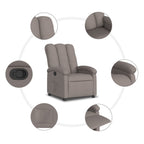 Fauteuil Verstelbaar Stof Taupe